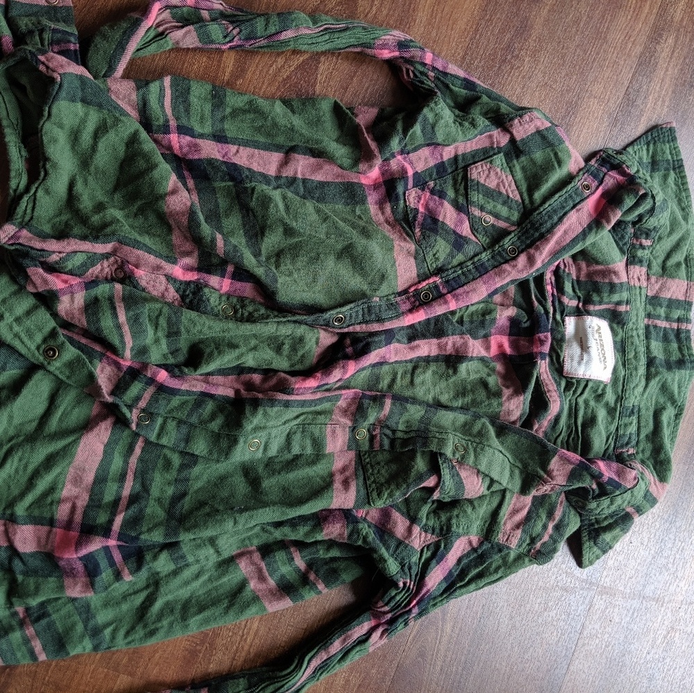 Pink and Green Flannel!